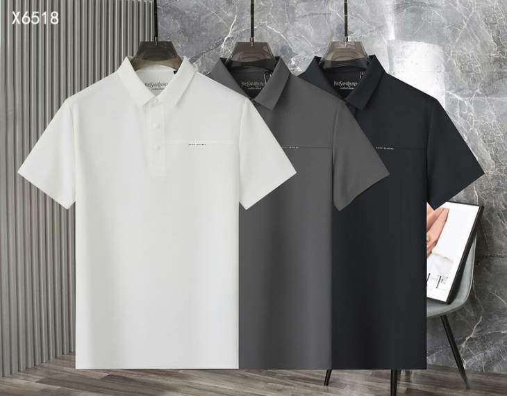 Picture of Saint Laurent Polo Shirts Short _SKUYSLM-4XL26rr2025443